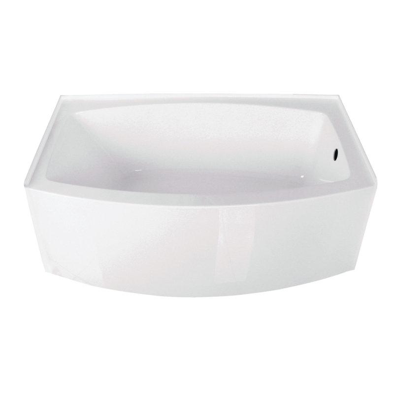 Baignoire de trempage en alcôve 60 "x 37" Aqua Eden, Droite