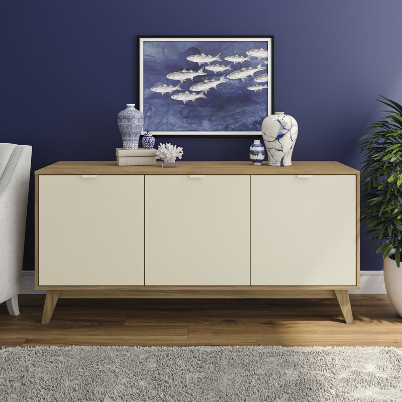 Buffet à 3 portes Fedra, Brun clair