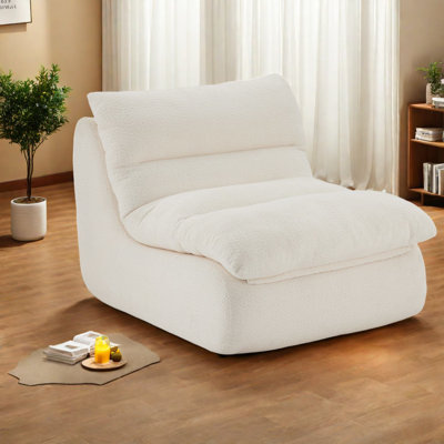 Canapés modernes en métal, fauteuil beige compact pour le salon et le bureau