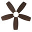 Ventilateur de plafond à profil bas 32 pouces avec lumière et télécommande, moteur à courant continu à intensité variable, pour une utilisation à l'intérieur ou à l'extérieur, noir
