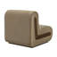 Fauteuil d'appoint en velours taupe Denby Performance-133699670