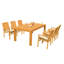 Canberra Outdoor 7 - Piece Teak Dining Set