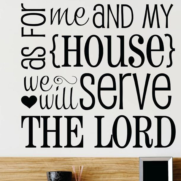 Text & Numbers Wall Decal, 20" H x 20" W x 0.16" D, Black