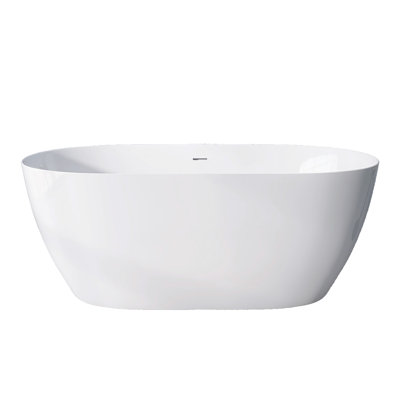 59'' x 30'' Freestanding Soaking Acrylic Bathtub
