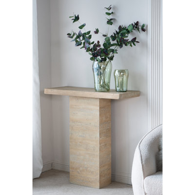 Table basse de 35,5 po x 14 po x 35,5 po, conception organique moderne, idéale pour les espaces de vie principaux, piédestal 100% oxyde de magnésium ultra - et style, pièces parfaites