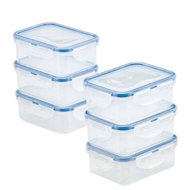 Lock&lock Easy Essentials Rectangular Food Storage Container, 88-Ounce, Size: 1, Clear