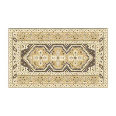 Flaminia Hand Loomed Washable Oriental Indoor Rug