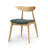 Two Retro Rubberwood Dining Chairs With Curved Ergonomic Back, High - Density Foam Seats, Build Natural + Grey 2 Piece Chairs, Comfortable Support, Solid Frame, Soft Seating For-963495186-963495189