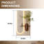 LED Sandstone Wall Decor With Simulated Greenery, Glass Vase & Remote Control Lighting