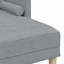Ensemble de canapé avec coussin vidaXL 2 pièces en polyester gris clair-723912272