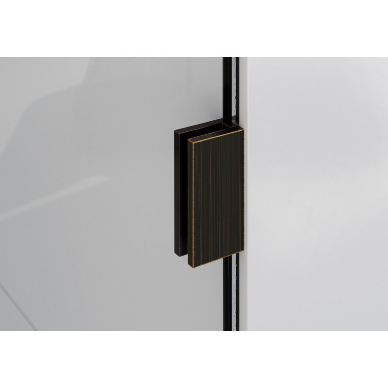 Vela 16 in. x 78 in. Fully Frameless Single Fixed Shower Panel, Oil Rubbed Bronze