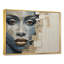 «Blue and Beige African Woman Collage I», reproductions d'art encadrées-95880654-95880655