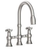 Jacobean Pull Down Kitchen Bridge Faucet