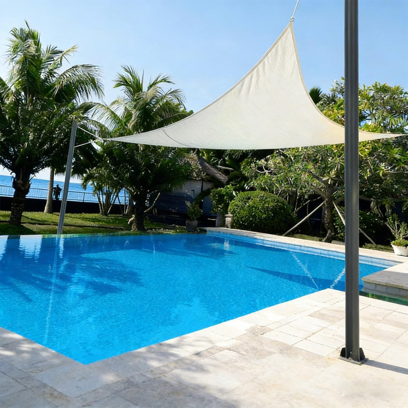 Ensemble de 2 poteaux de voile d'ombrage d'extérieur améliorés - Poteaux de soutien en métal robustes pour auvent, auvent, patio, jardin, terrasse, aire de jeu et cour arrière, installation de ciment