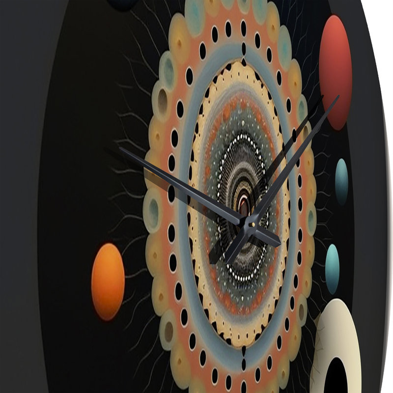 Horloge murale en métal, H 23 po x l 23 po