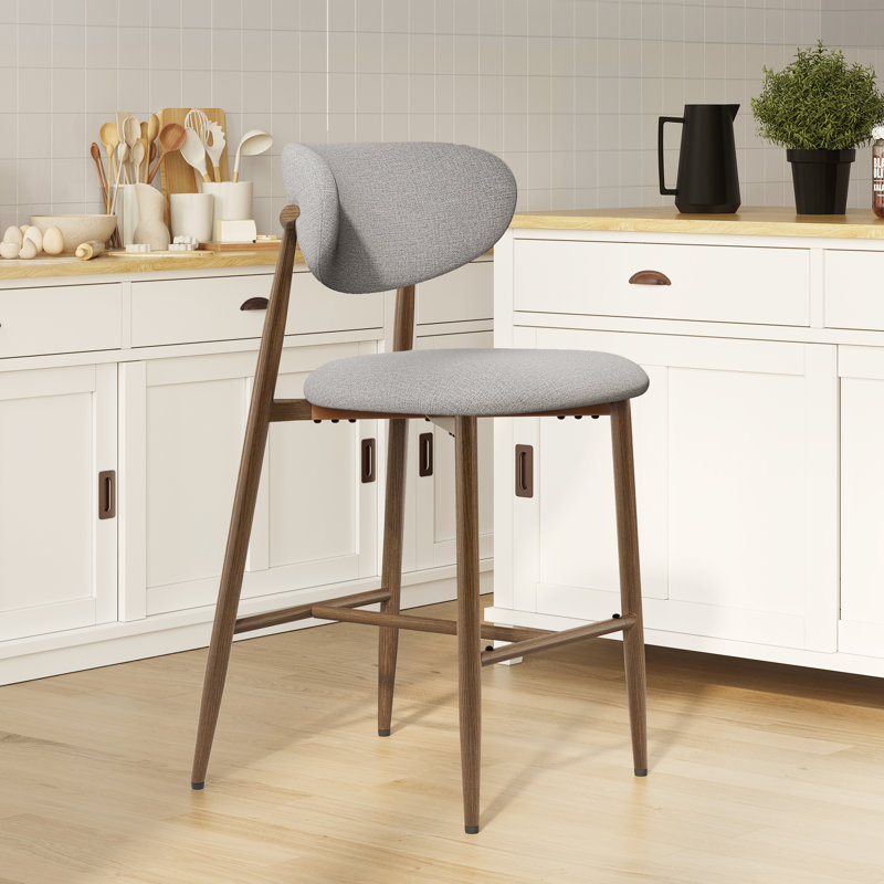 Tabouret de comptoir rembourré Westhampton, 1, Beige