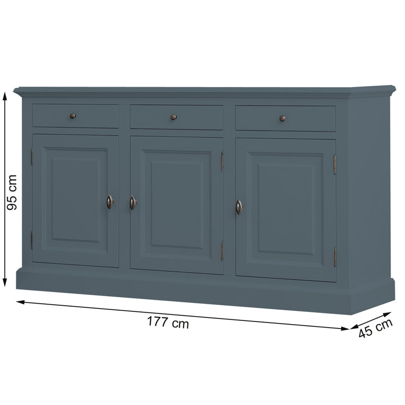 Blaxton 177cm Sideboard, Blue Grey