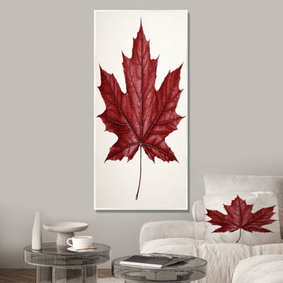Red Maple Leaf Beauty II - Tree Maple Wall Art