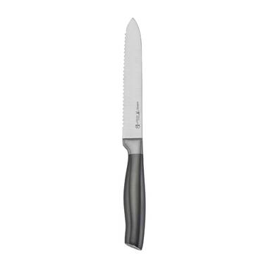 KitchenAid Gourmet Forged Serrated Utility Knife, 5.5-Inch, Black