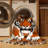 Washable Indochinese Tiger Big Cats Area Rug-272170901