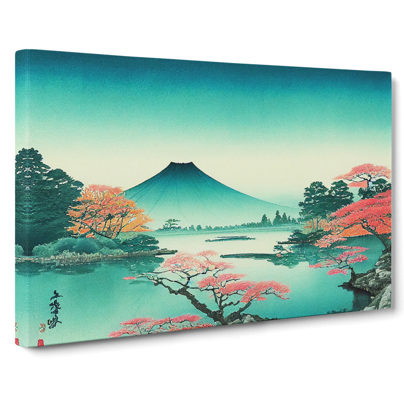 Traditional Japanese Mountains Vol.5 - Wrapped Canvas, 35cm H x 50cm W x 3cm D