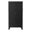 Rangement réglable de 47,3 po en métal noir avec 3 tablettes (capacité de 110 lb) et garde-manger autoportant robuste pour la cuisine, le garde-manger et le salon-129437212
