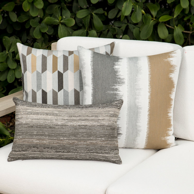 Chiseled Outdoor Square Sunbrella® Pillow Cover & Insert, 20"H x 20"W