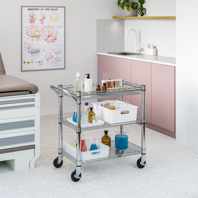 Chariot utilitaire avec roues H 33,4 po x l 33,75 po certifié NSF