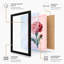 Pink Carnation Botanical - Framed Print-550703585-550703591