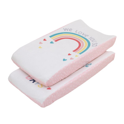 Nojo Snell We Love You So Super Soft 2 Piece Changing Pad Cover Set
