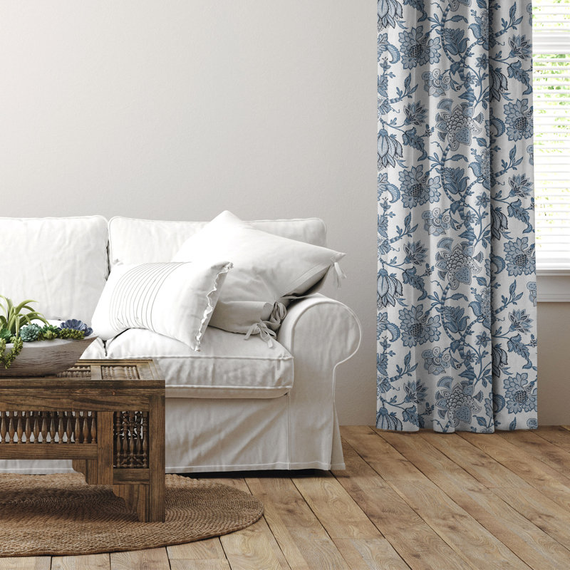 Ensemble de 2 rideaux en coton Bronte, L 50 po x L 204 po