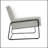 Lopardo Waiting Room Chair with Metal Frame-1640352610