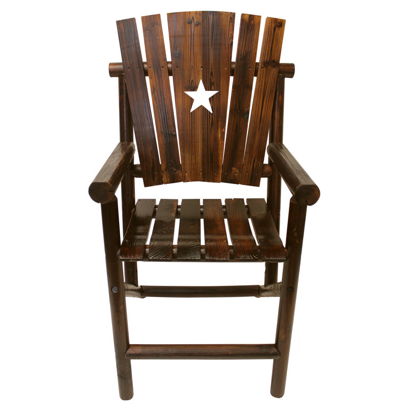 Ardoin Pine Outdoor 25.75'' Counter Stool