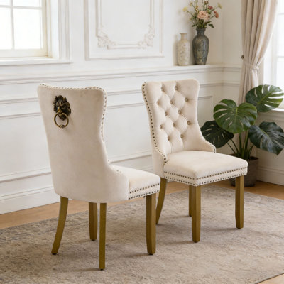 Modern Chairs with Lion Head Pull Ring
