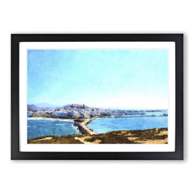 XX-A-1286X Naxos Skyline in Greece - Picture Frame Painting