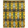 Calcutta Hand-Knotted Wool Black/Gold/Green Rug