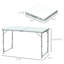 Table de camping pliante réglable en hauteur 47 po - Léger, portable, pour le garage, pique-nique, léger portable réglable, espaces intérieurs