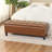 45" Tufted Faux Leather Storage Bench Ottoman For Living Room-1596714814