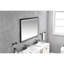 Miroir de maquillage de salle de bain avec DEL - Smart Touch, température de couleur variable, aluminium brun, 59,45 po x 34,98 po 1,53 po, bouton tactile multifonction 43,31 lb, interrupteur de température, désembuage, 60 po