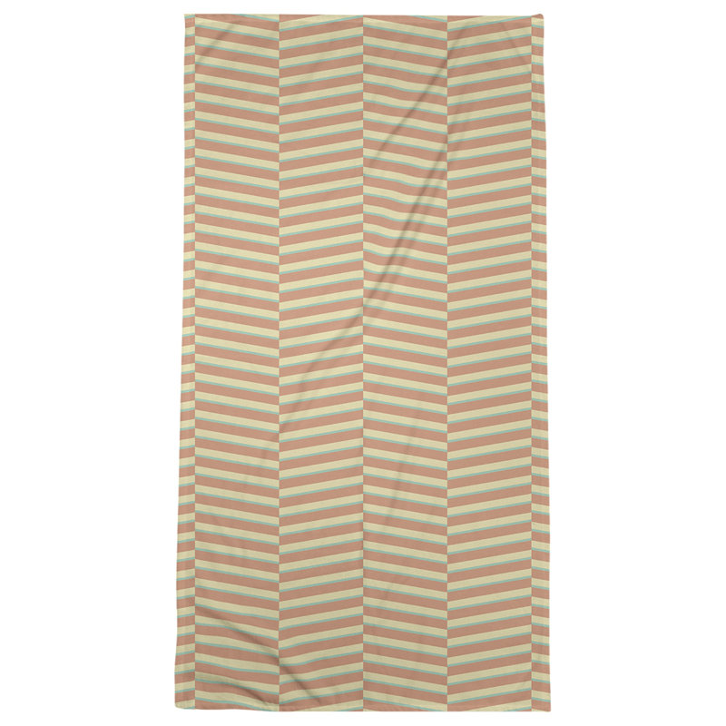Jaya Bath Towel, Green/Orange/Yellow