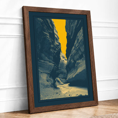 Light Through Stone Scandinavian - Framed Print