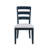 Alper Modern Farmhouse Five Piece Round-to-oval Dining Set With Ladderback Chairs - Navy-1281991155