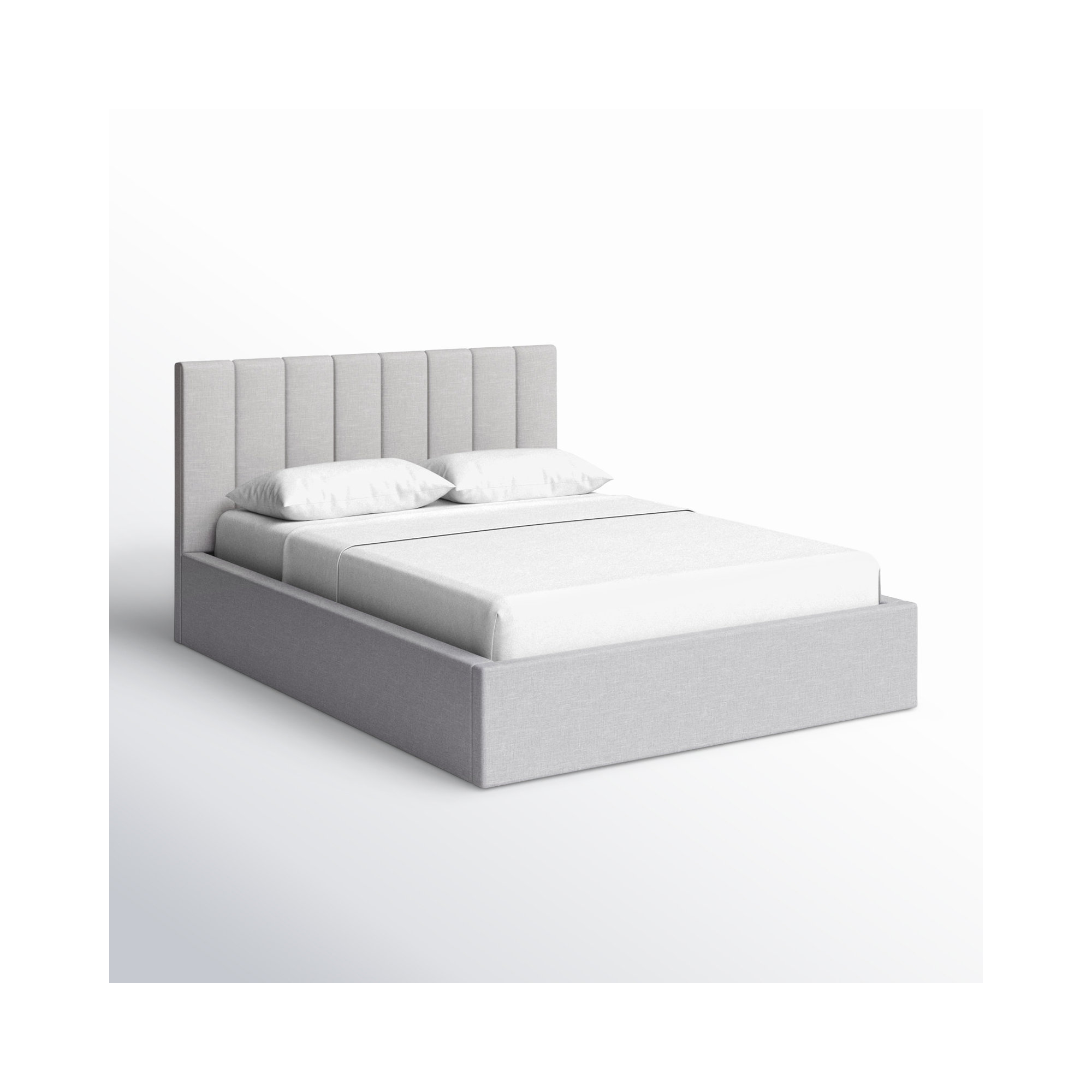 Delmar Upholstered Bed, Queen, Selene Stone