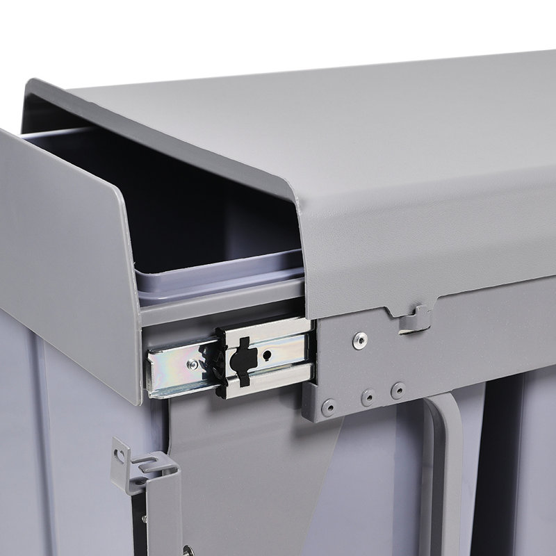 Pulley Lift Tilt Out Trash Can - 40L
