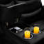 2 en similicuir noir - inclinable pour plus de confort