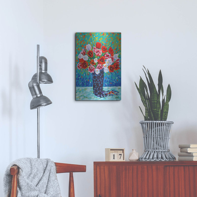 «Bouquet Celebration I» par Carolee Vitaletti, H 24 po x l 16 po