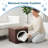PETMAKER Cat House - Indoor Bed with Removable Foam Cushion - Pet Tent for Puppies, Rabbits, Guinea Pigs, Hedgehogs, and Other Small Animals, Dark Brown-27308745