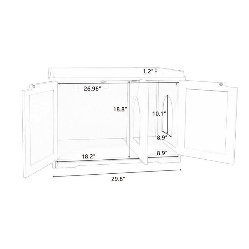Desanka Litter Box Enclosure