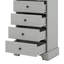 Armoire de rangement autoportante avec 2 portes et 4 tiroirs pour la salle de bain, le bureau, la cuisine, la tablette réglable de l'armoire garde-manger, panneau de fibres à densité moyenne avec finition peinte-3683411