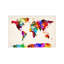 Map Of The World (Abstract Painting) II by Michael Tompsett - Print on Canvas-42157137-56803699